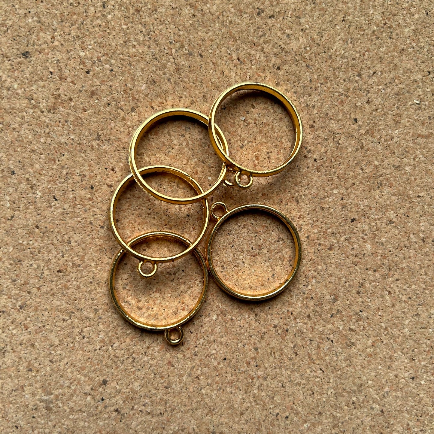 Round Bezel Gold - 1”