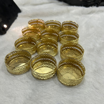 Gold T-Light Holder - Set of 12