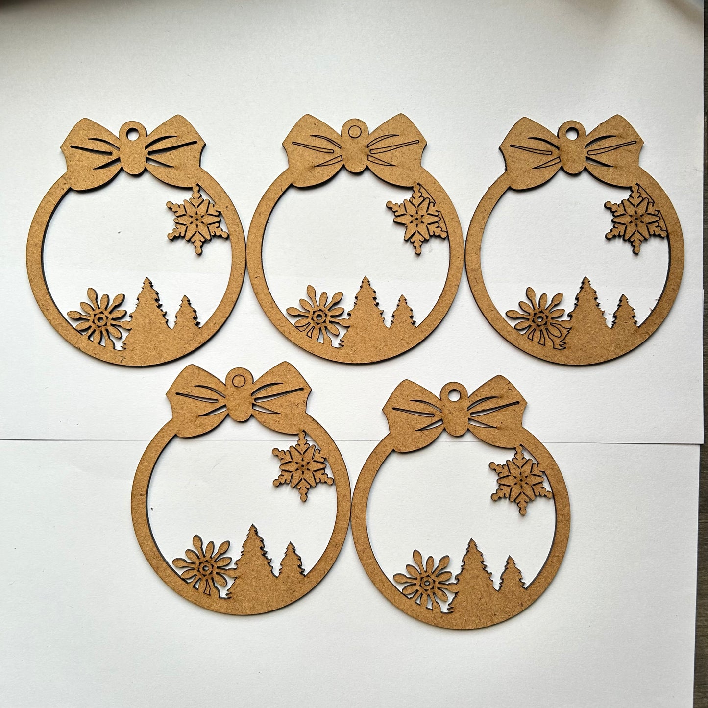 Christmas Ornament 1 MDF cutout