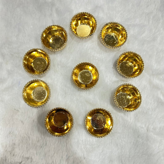 Gold Small Katori- Set of 10