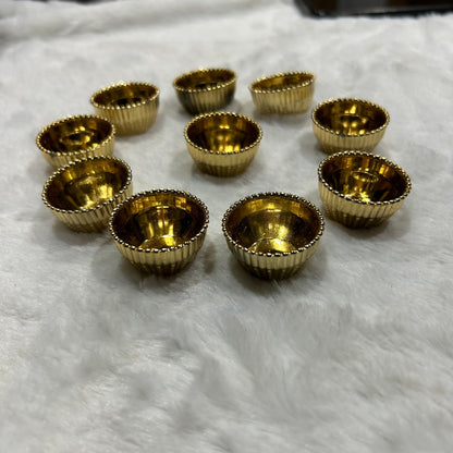 Gold Small Katori- Set of 10