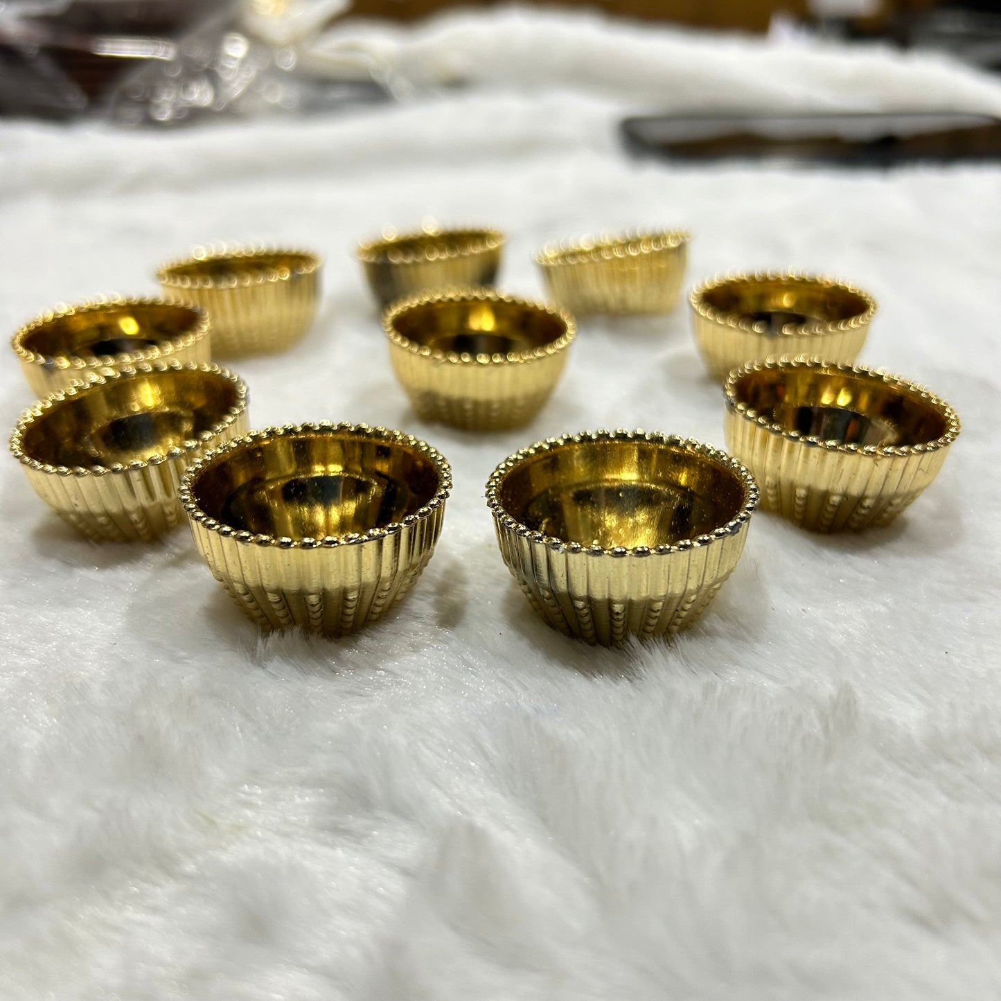 Gold Small Katori- Set of 10